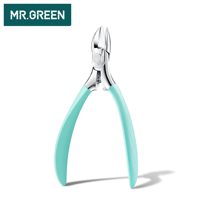 MR.GREEN Manicure Tools Professional Stainless Steel Thick Toenails Ingrown Cuticle Nipper  Trimmer Plier Scissors Nail Clippers