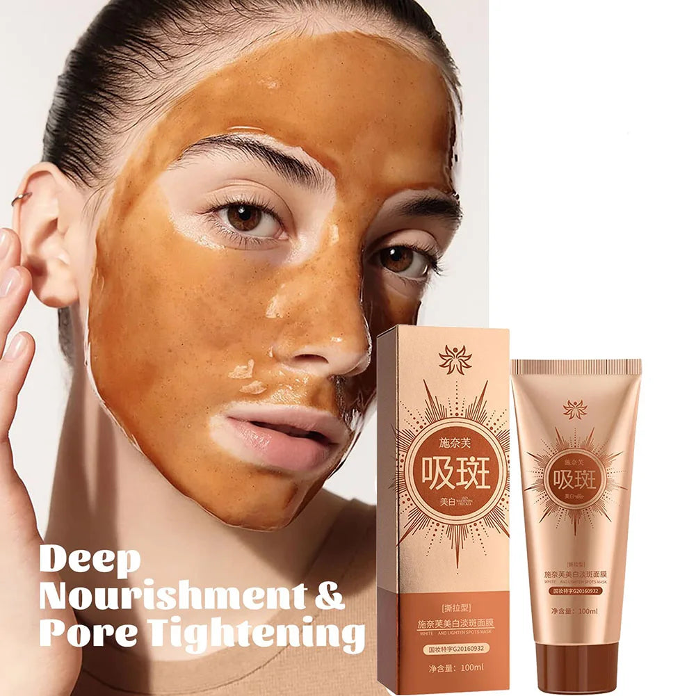 Spots Peel-Off Facial Mask Anti-Blemish Freckle Brightening Off Mask Deeply Clean Pore Tightening Moisturize Glowing Skin