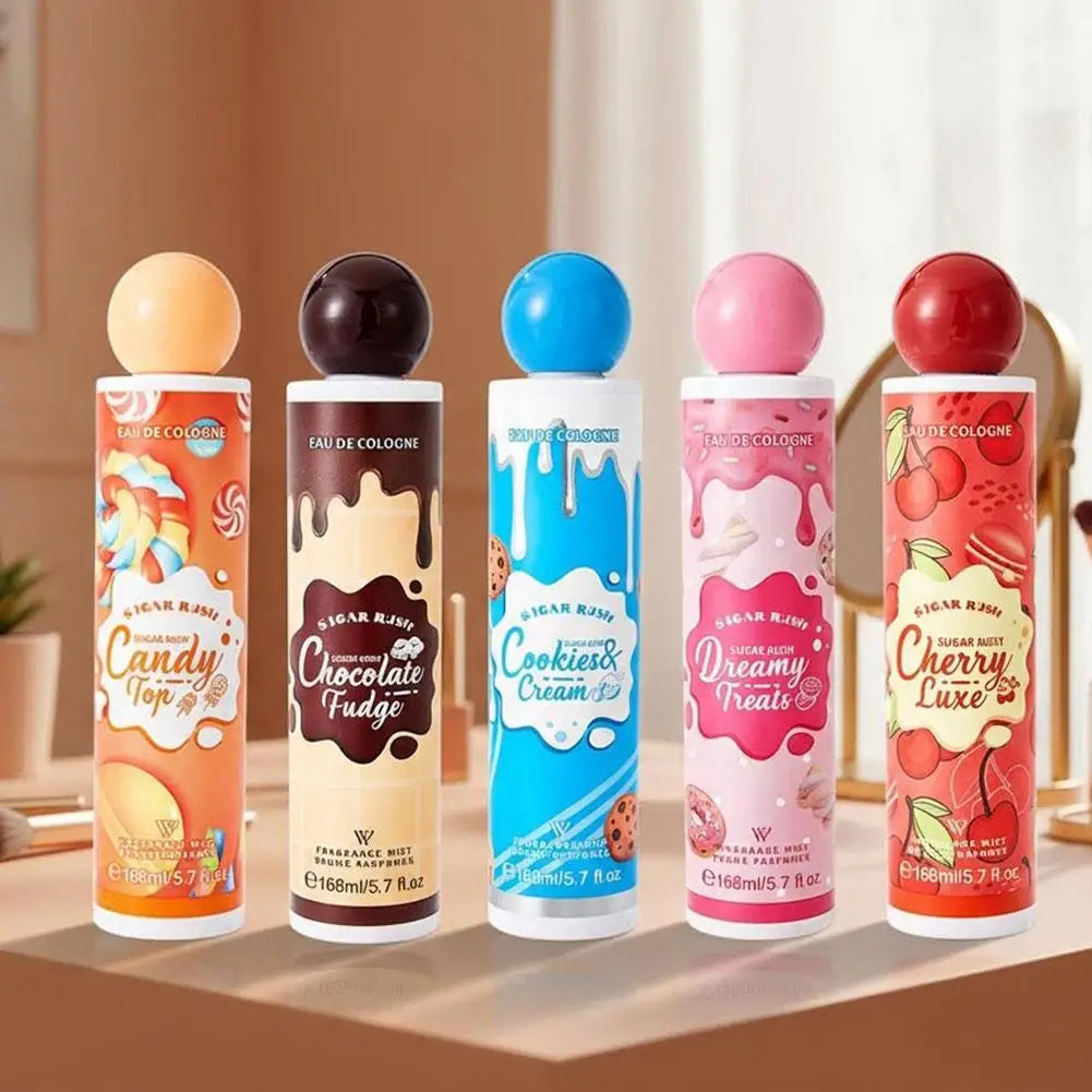 168ml Sugar Rush Original Eau De Cologne Series Candy Chocolate Fudge Cookies Cream Dreamy Treat Cherry Luxury Fragrance Spray