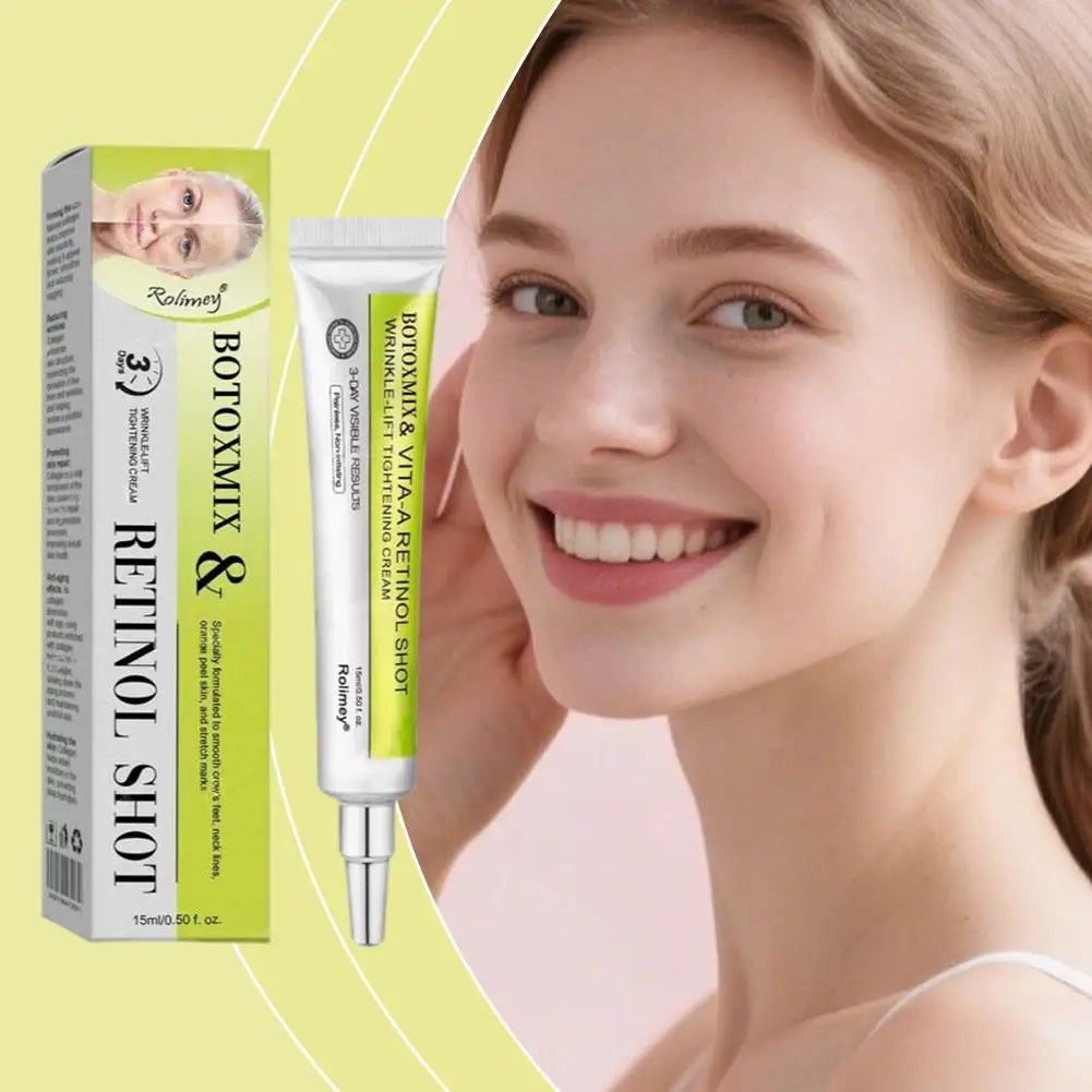 Anti-Aging Retinol Night Cream - Firming Brightening Face Moisturizer, Deep Hydration, Wrinkle Smoothing for Dry Sensitive Skin