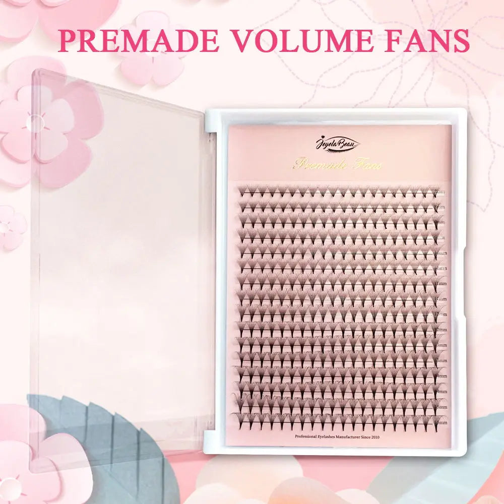Goddess 320Fans 16Lines Premade Volume Fans 4D 5D 10D 16D 20D Sharp Narrow Stem Pointy Base Faux Mink Lash Extension Eyelashes