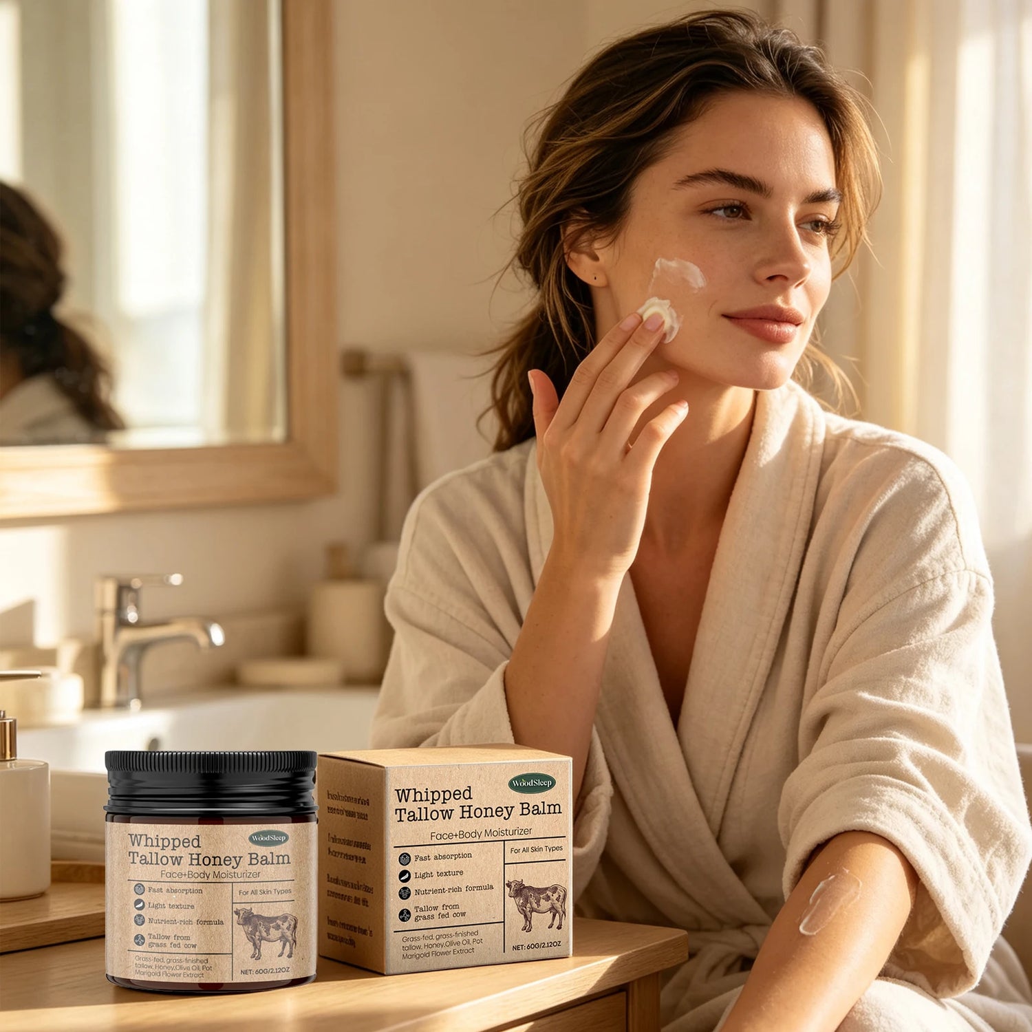 Woodsleep Moisturizing Cream For Face Body Whitening Brightening Fades Fine Lines Wrinkle Remover Gentle Nourishing The Skin