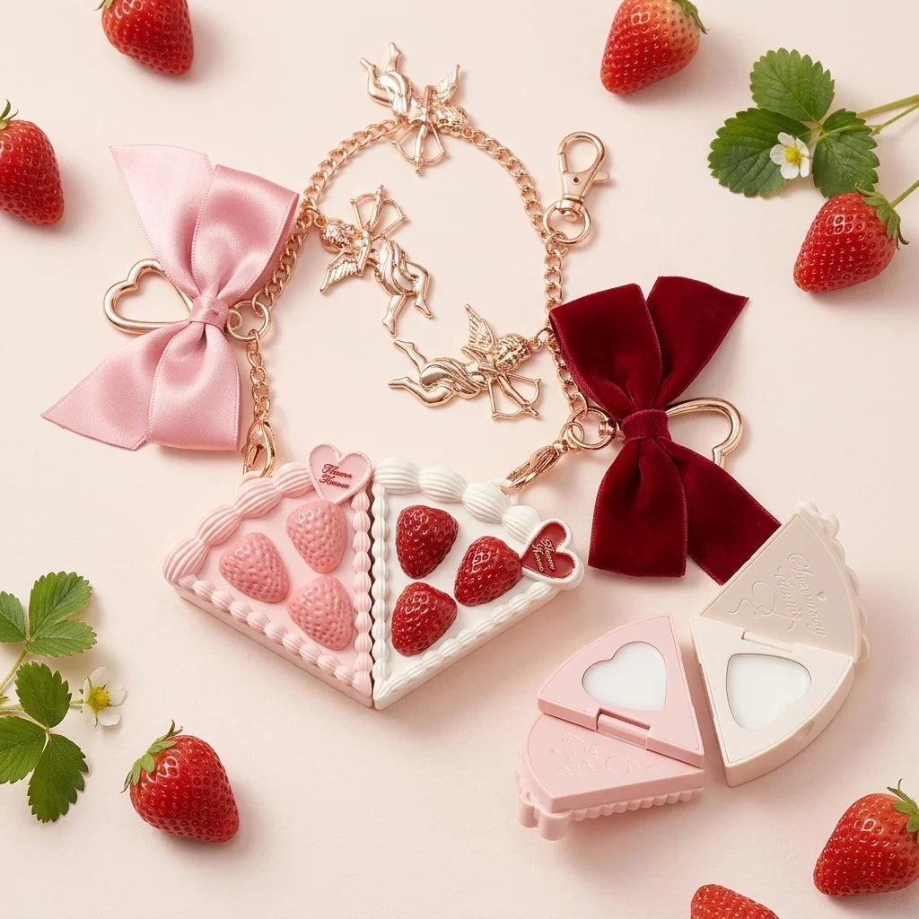 Flower Knows Solid Perfume Strawberry Cupid Vegan Long Lasting Fragrance Balm Portable Cream Perfume 2026 Trend Body Scent