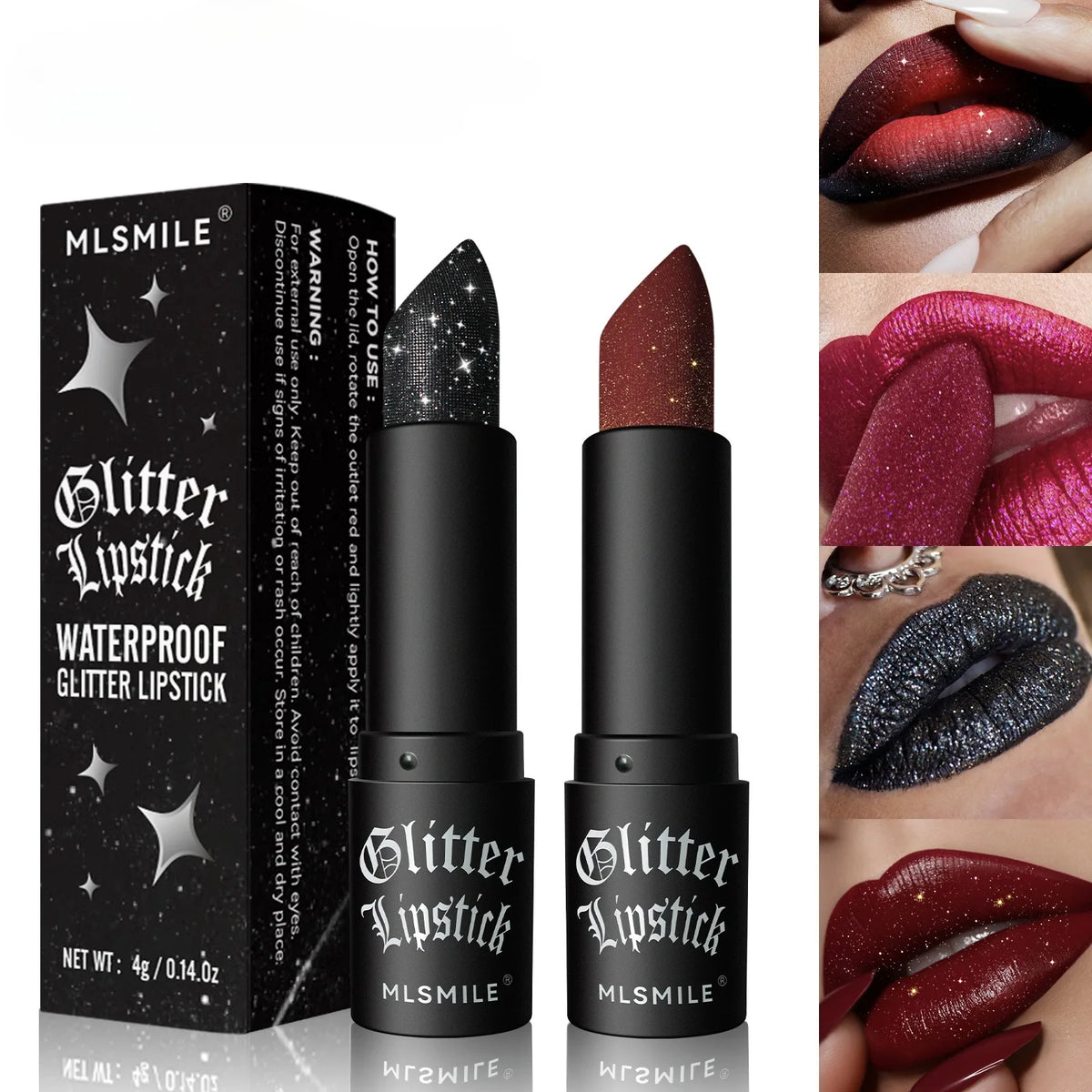 Multi-Color Non-Stick Cup Matte Lipstick for Women Flash Lasting Easy Application Diamond Shimmer Dark Halloween Look