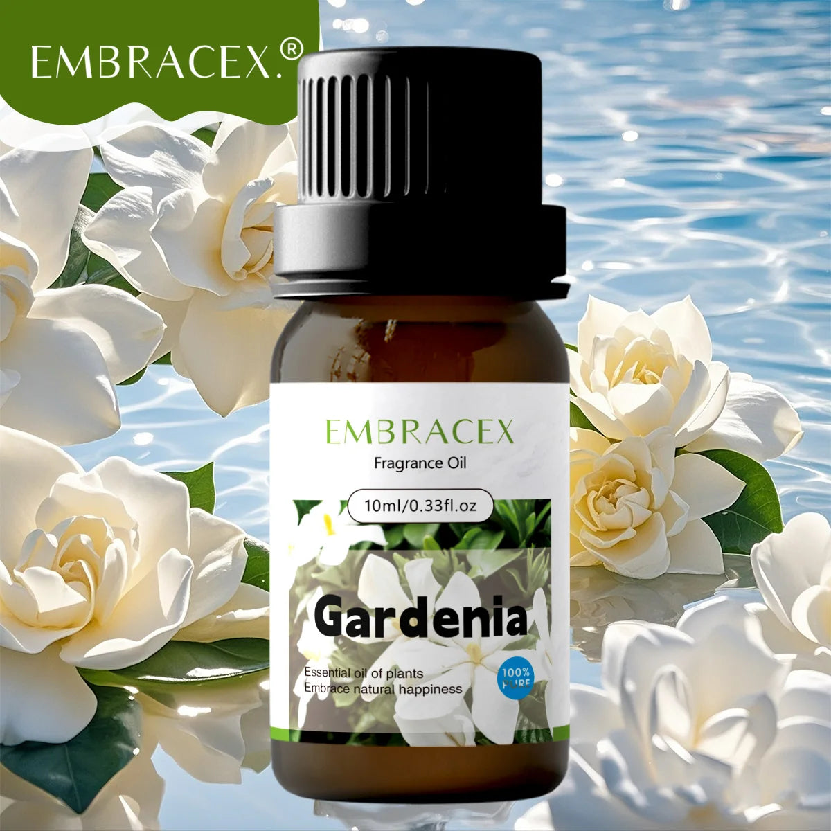 10ml Gardenia Fragrance Oils Massage Oils Floral Scent Long Lasting Soap Making Gifts for Friends Woman Skin