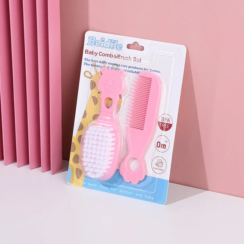 Baby Care Products Set Baby Comb, Brush Scissors Care Tool, Newborn To Remove Tinea