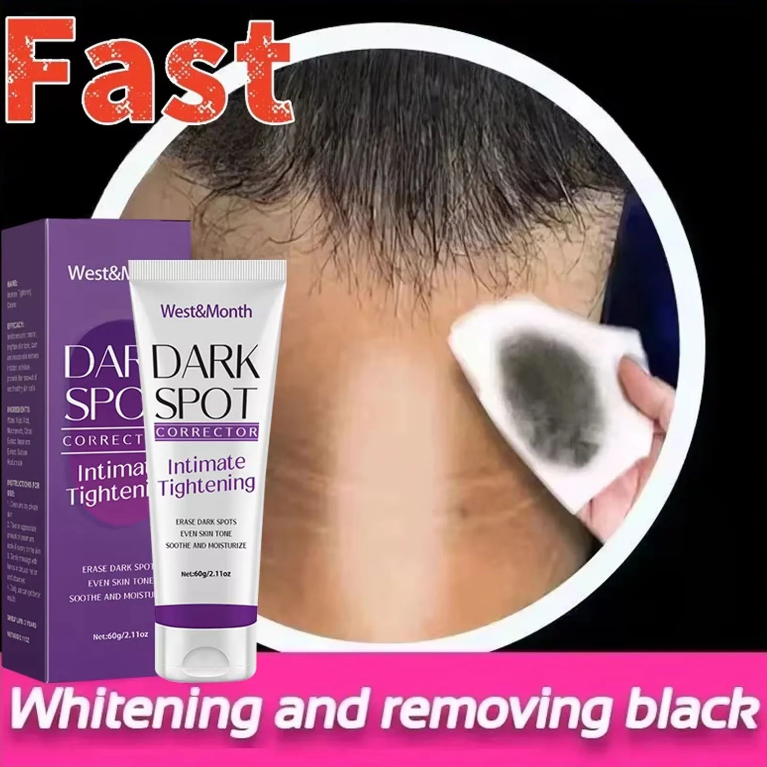 Body Brightening Lotion Dark Spot Remover For Underarms Knees Elbows Melanin Bleaching Lightening Skin Moisturizing Cream 60g