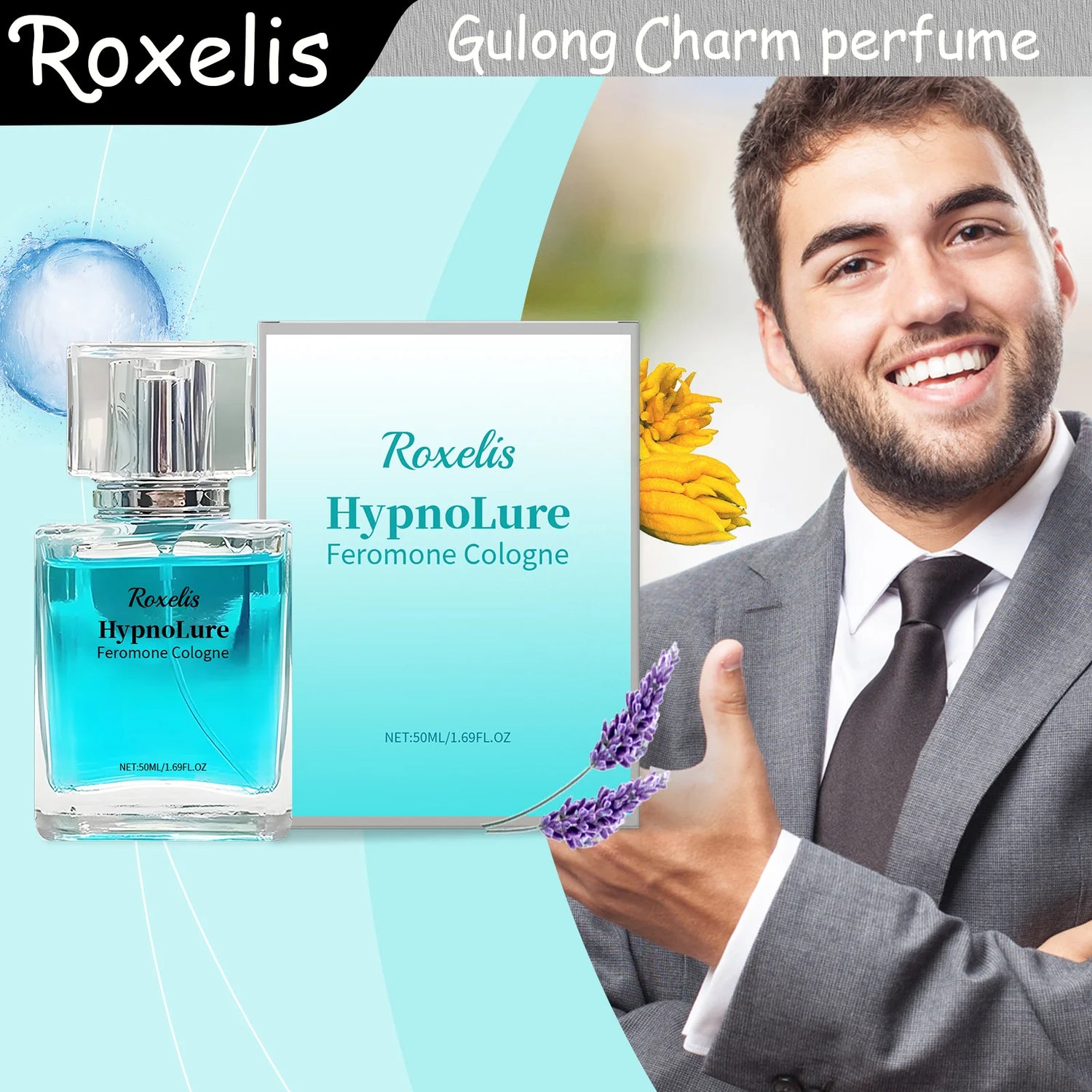 Roxelis Gulong Charm Perfume Gulong Fragrance Sends Out Classic Fragrance Portable, Natural and Fresh Fragrance at Any Time