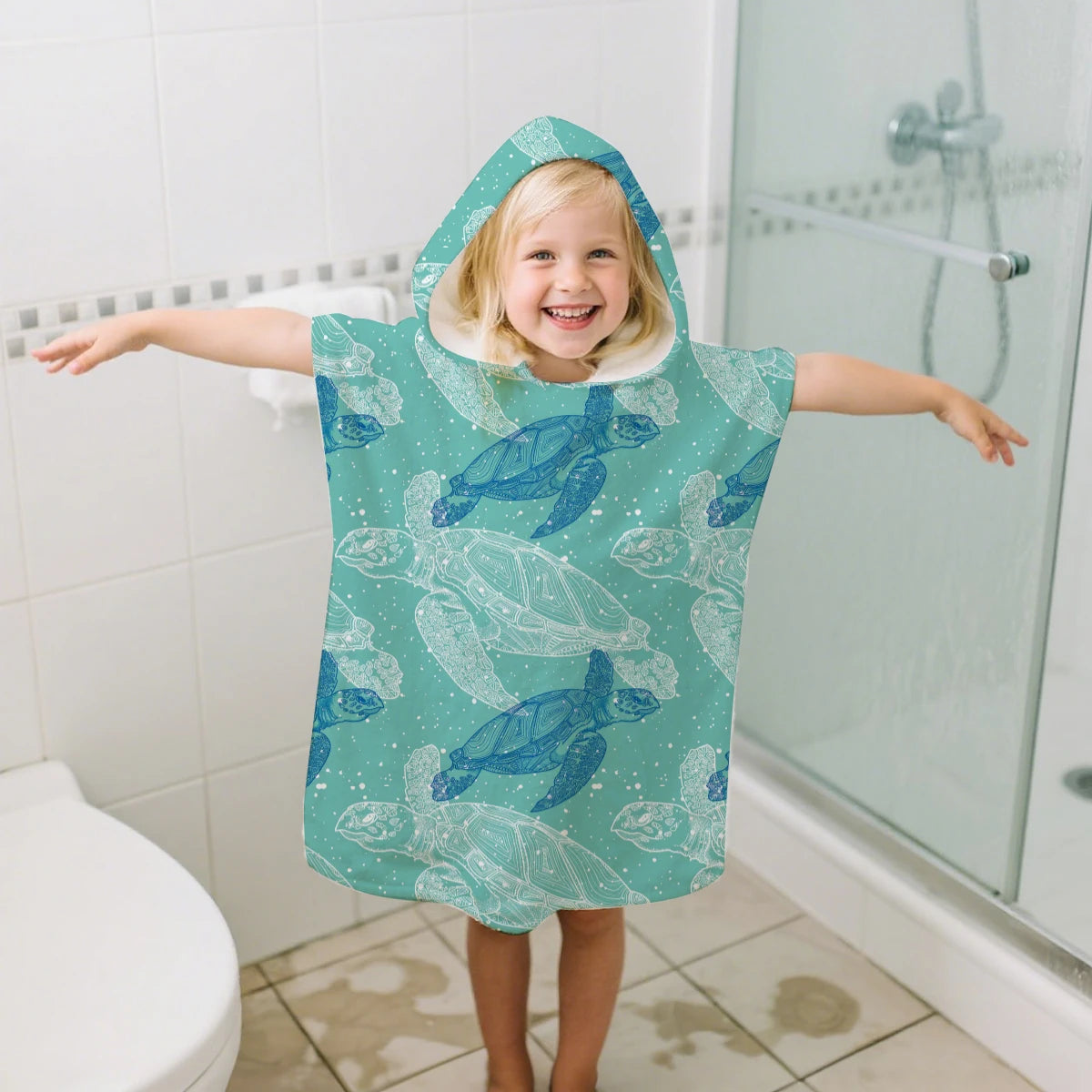 Elinfant Quick Drying Hooded Towel,1PC Children Hooded Towel,Absorbent Baby Bath Towel