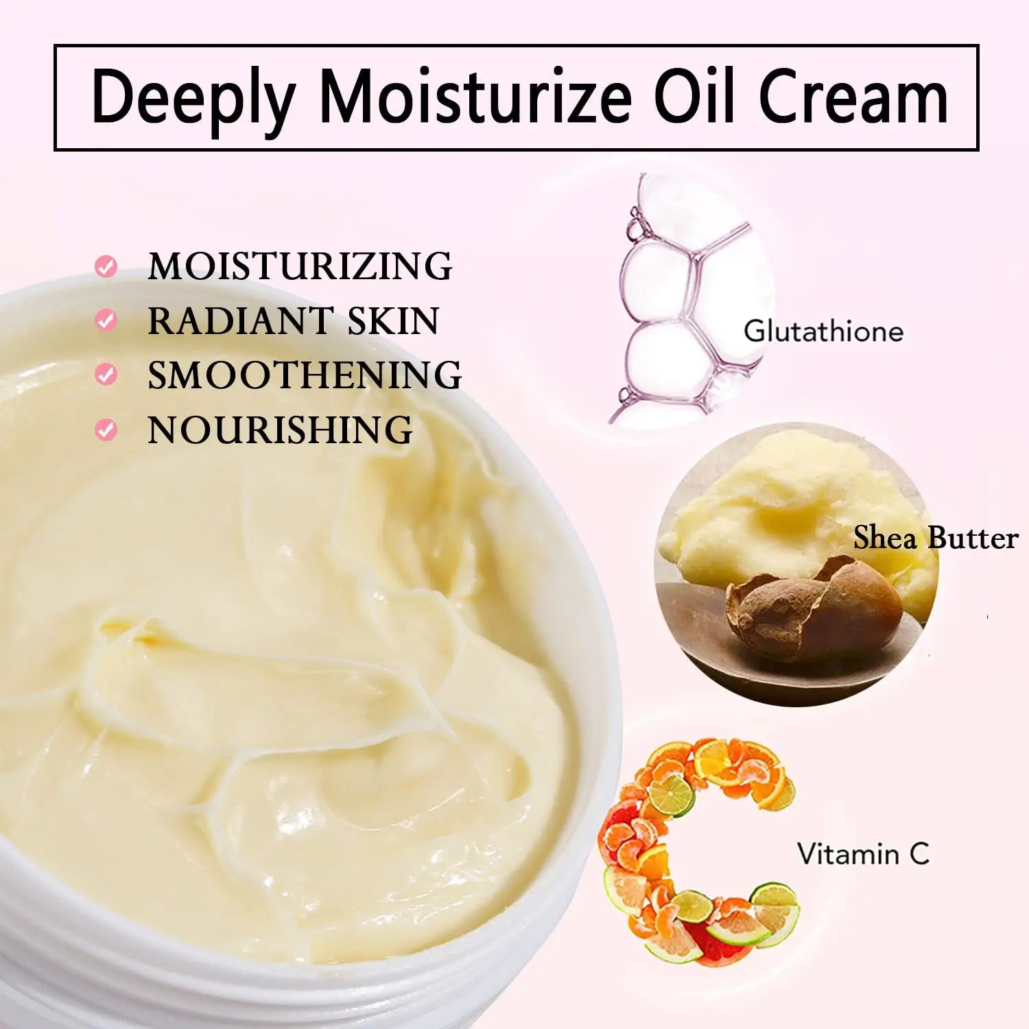 AILKE Whitening And Lightening Cream, For Face and Body, With Shea Butter Oil, Natural Intense Hydrating for Normal to Dry Skin