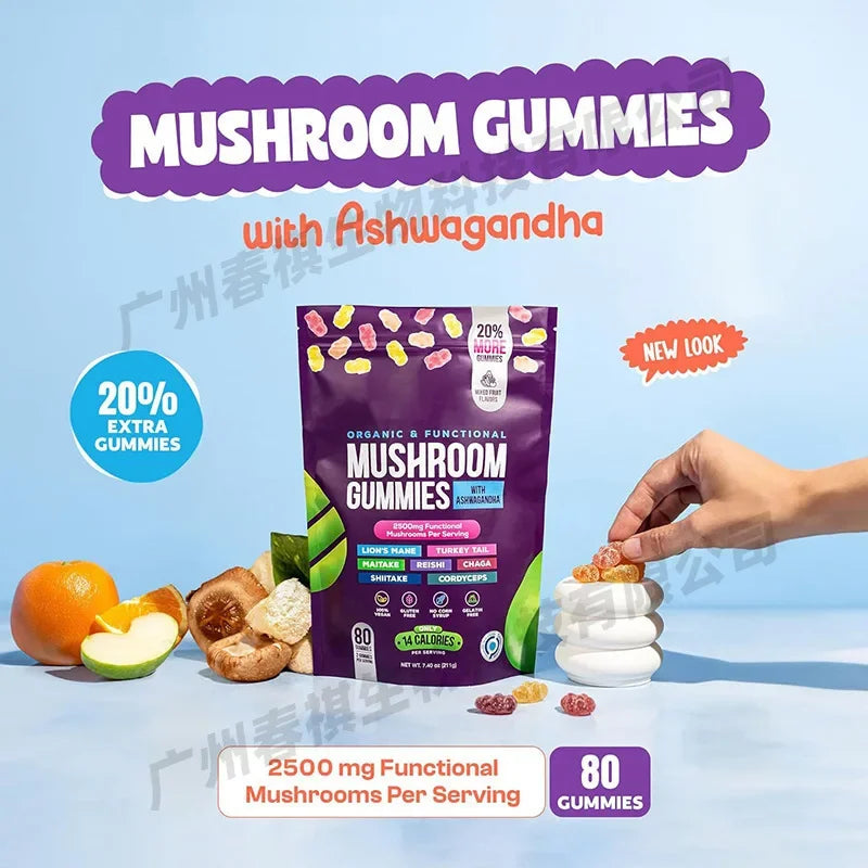 Mushroom gummies boost immunity and maintain cardiovascular health