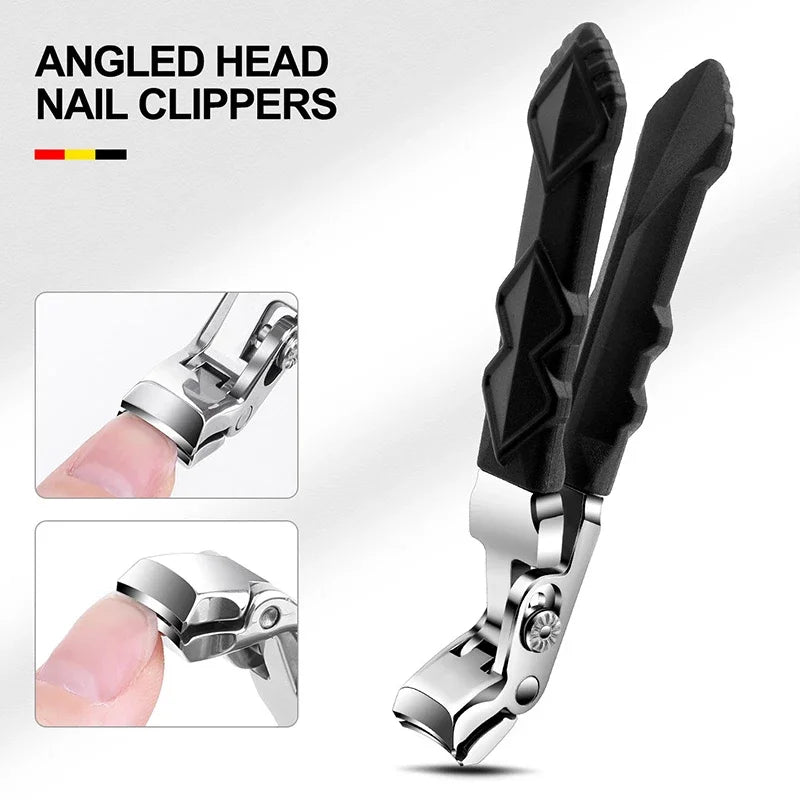 New Anti-Splash Toe Nail Clippers Large Thick Hard Special Nail Clippers Diagonal Pliers Nail Scissors Household Manicure Tools