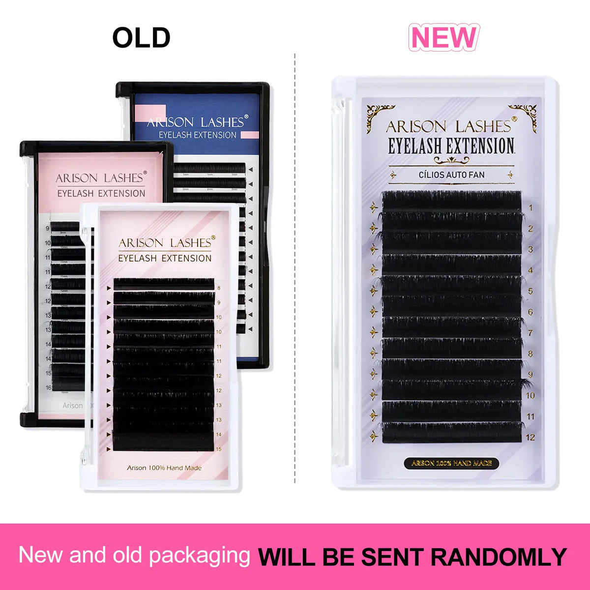 ARISON 8-18mm M/L/C/D Easy Fanning Eyelashes Extension Bloom Flare Eye Lash Russian Eyelash Extensions Volume Cilia Silk Lash
