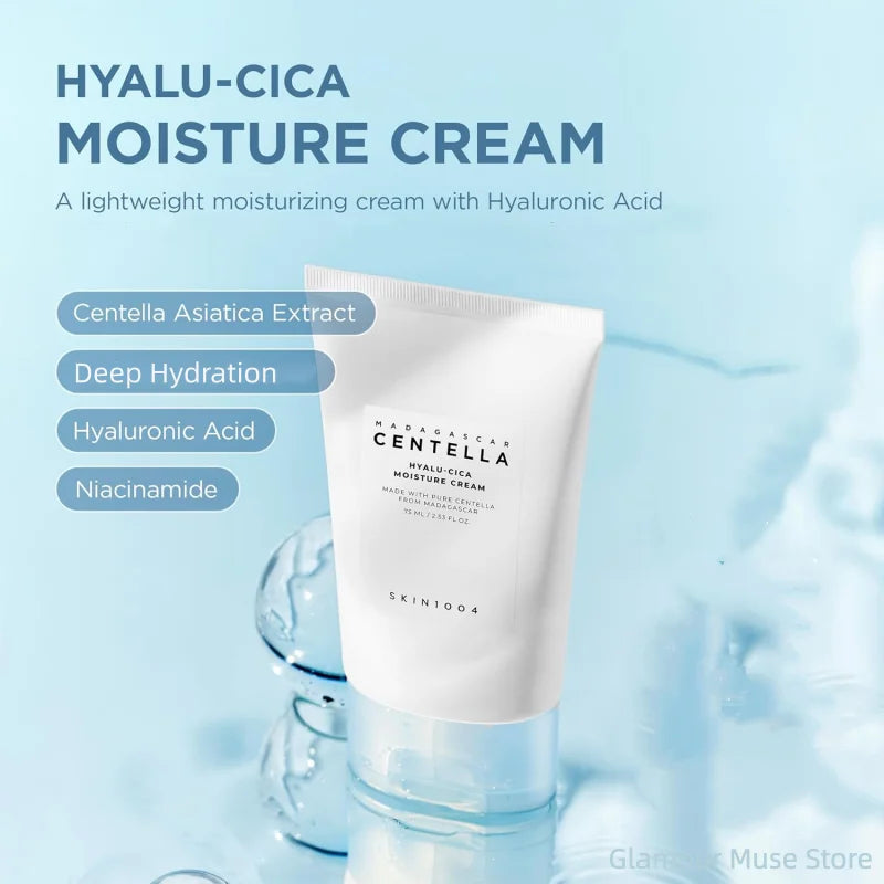 Korean Centella Hyalu Cica Water-Fit Sun Serum SPF50 Sunscream & Facial Hyalu-Cica Moisture Cream Beauty Skincare Sets