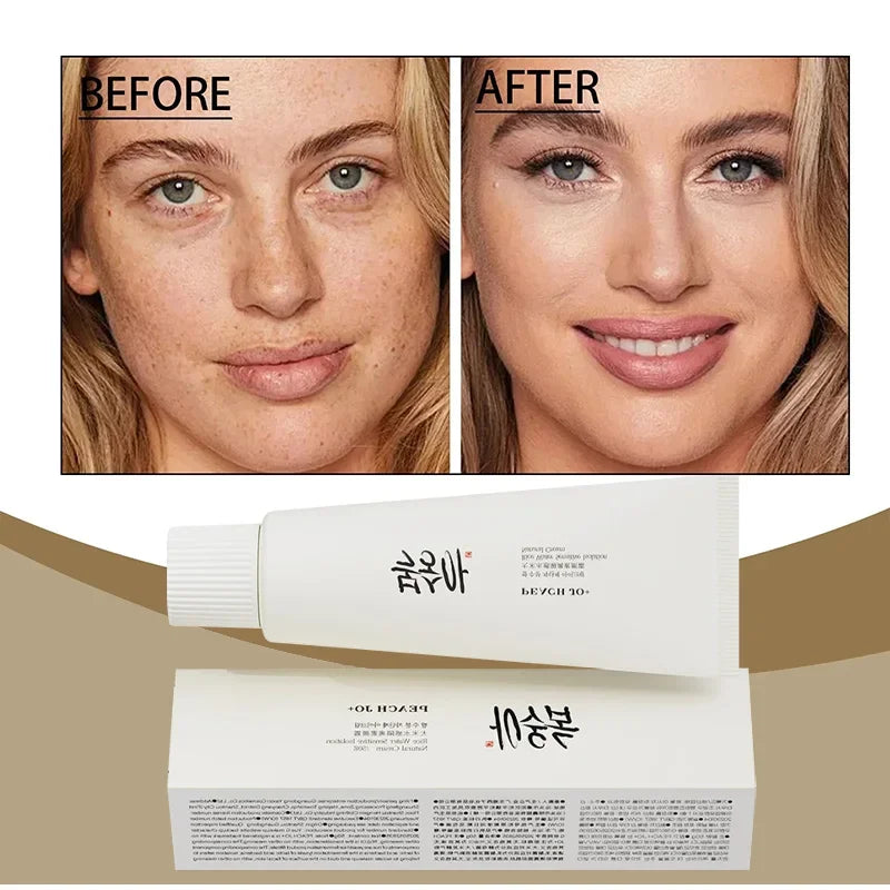 50g Korean Rice Extract Sunscreen SPF50+ Hydrate Moisturizing Improve Dullness Even Out Brighten Skin Tone Last Light-feeling