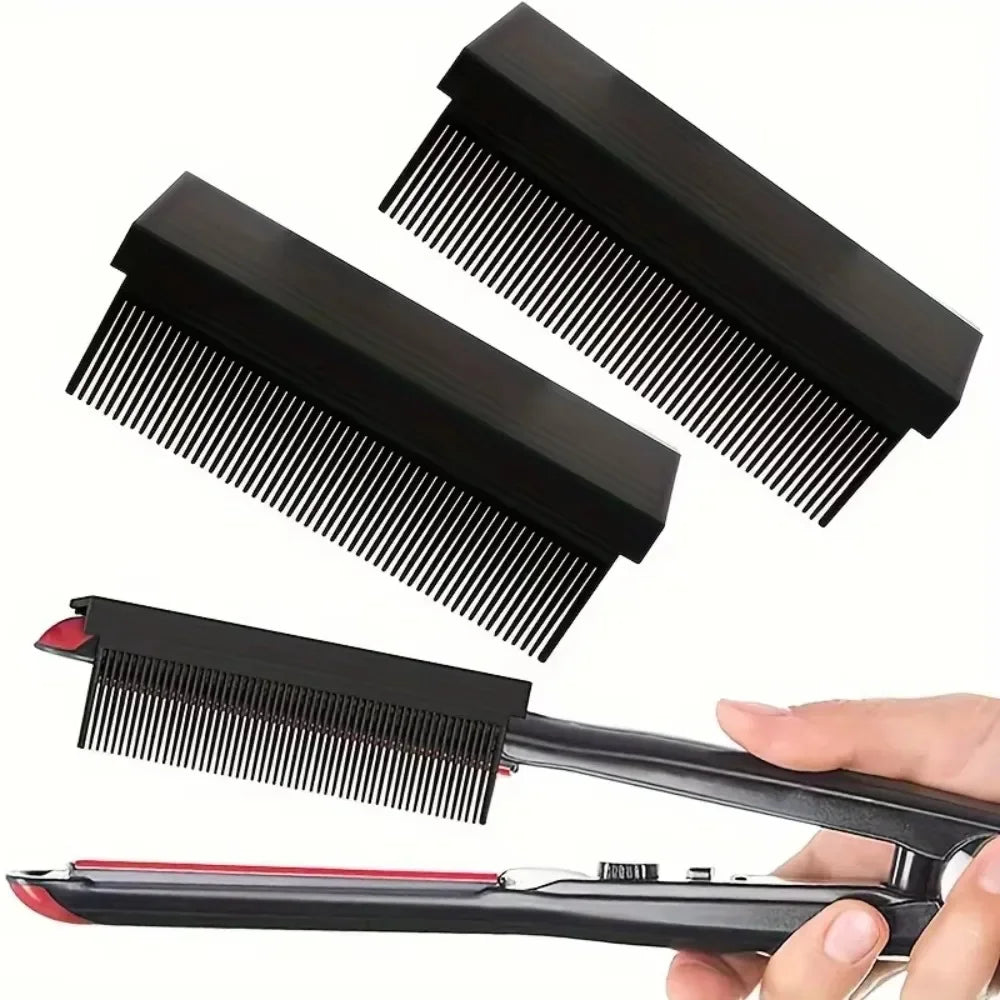 Hair Slit Comb Clip On Hair Flat Iron Comb Lightweight Professional Straight Hair Comb Styling Hair Care Tool Salon Styling Comb