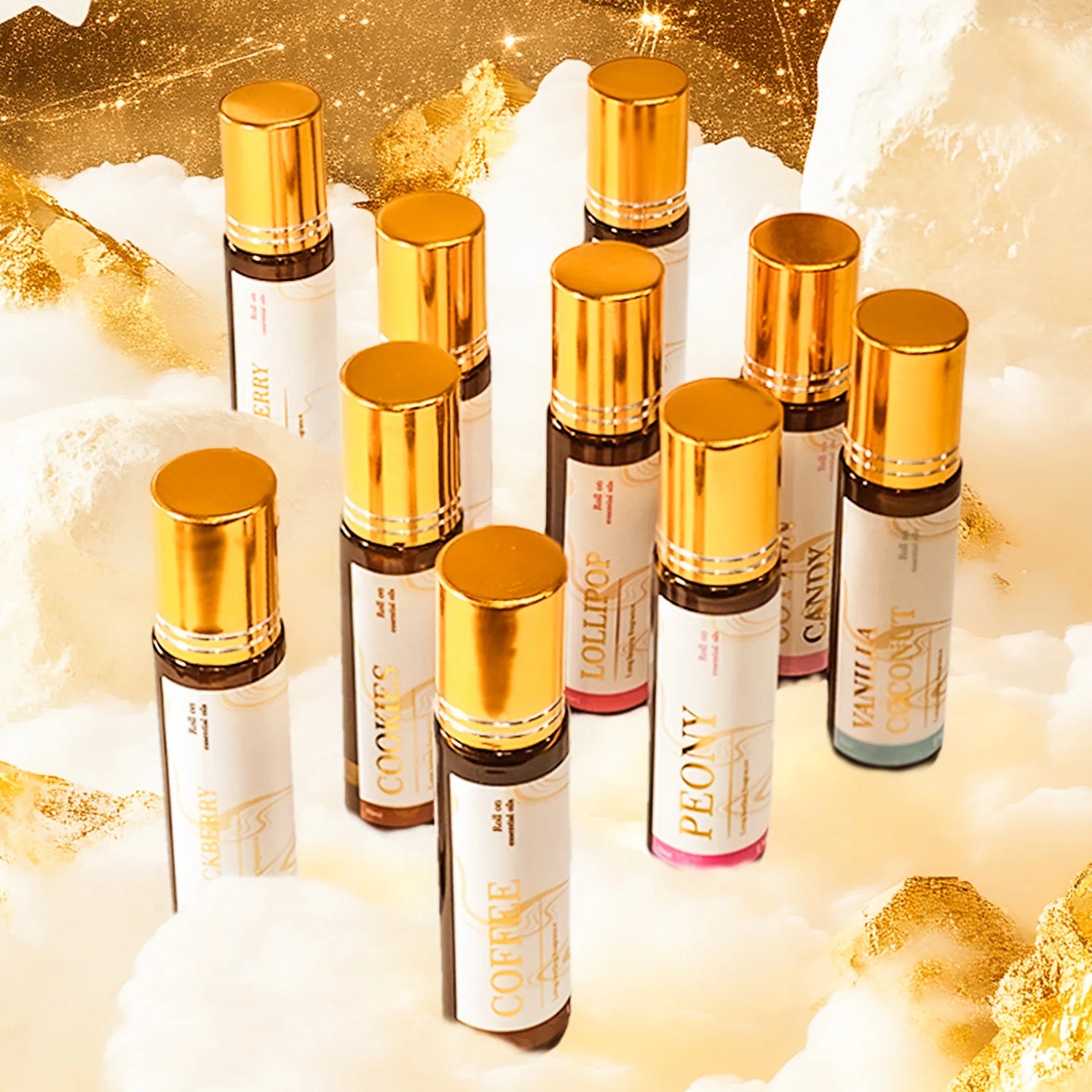 10ml Fragrance Oils Roller | Long Lasting Roll-On Fragrance Oils Gifts | Skincare Massage Vanilla Coconut