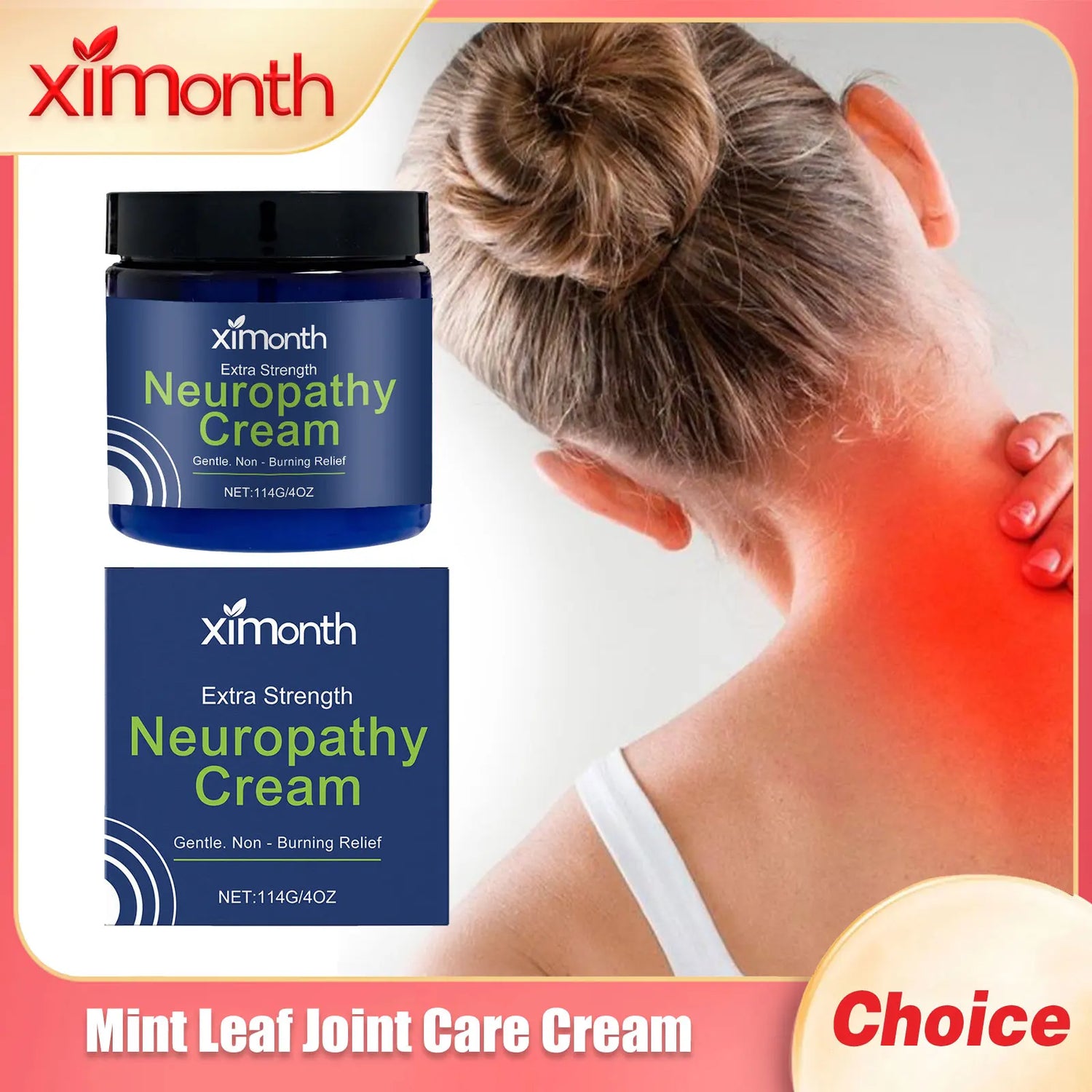 Ximonth Mint Leaf Joint Care Cream Repairing Muscle Damaged Bone Therapy Decrease Arthritis Soothing Pain Body Treatment Creams