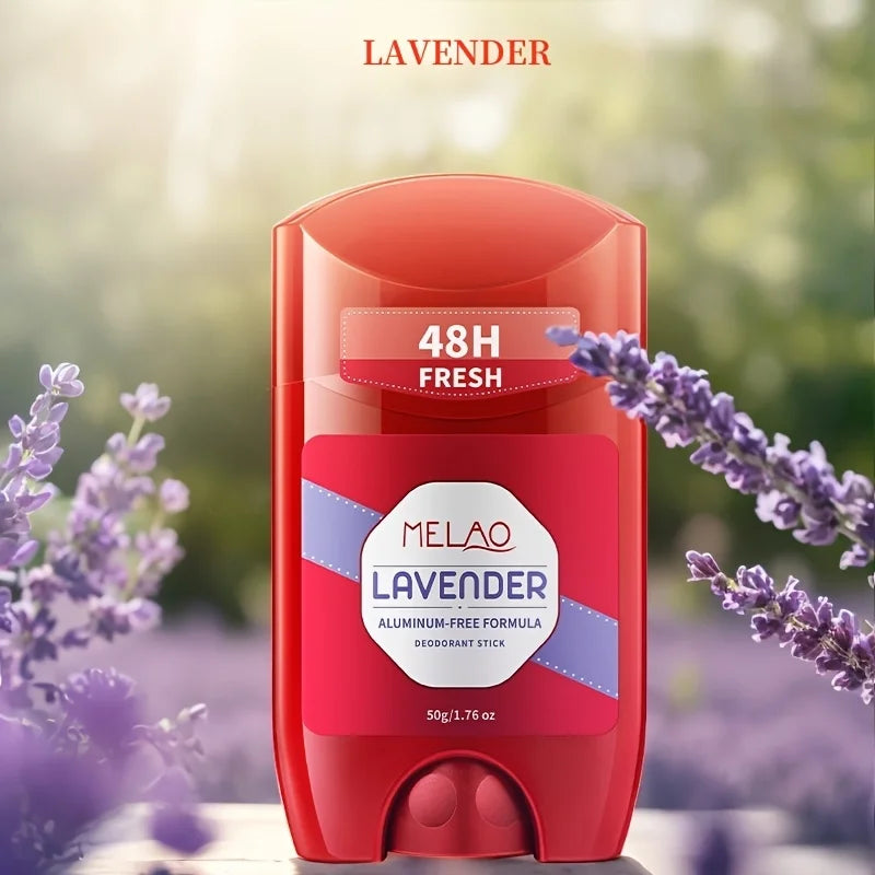 Lavender Deodorant Stick, Strawberry Deodorant Stick, 50g - 48 Hours of Lasting Freshness, Moisturizing and Refreshing, Suitable for Work, Dating, and Home Use