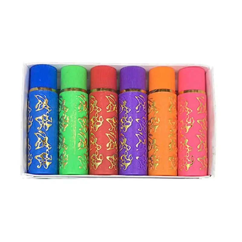 6 pcs/set of color changing lipstick, multi colored matte non stick cup lipstick, long-lasting moisturizing and color retention