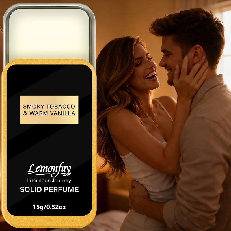 Lemonfay Perfume Balm with Tobacco Smoky and Warm Vanilla | Long-lasting, Portable Balm, Unisex Travel Size 15g