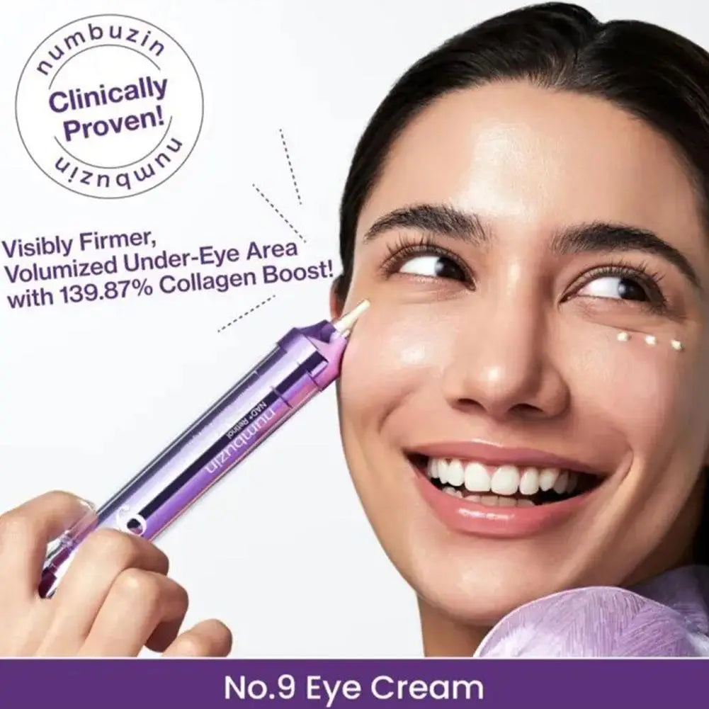 Advanced NAD+ Liquid Eye Serum and Retinol Plumping Firming Eye Cream Set Anti Aging Wrinkle Reducing Brightening Eye Cream