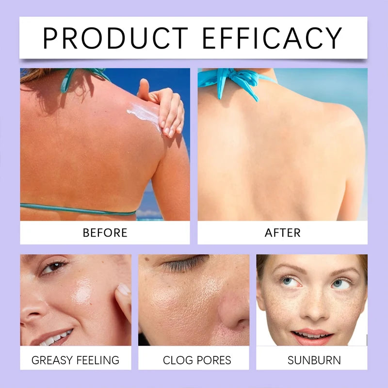 Sunscreen Cream Spf 90+ UV Protective Sunburn Repairing Cream Sun Block Isolation Lotion Moisturizing Oil-Control Face Body Care