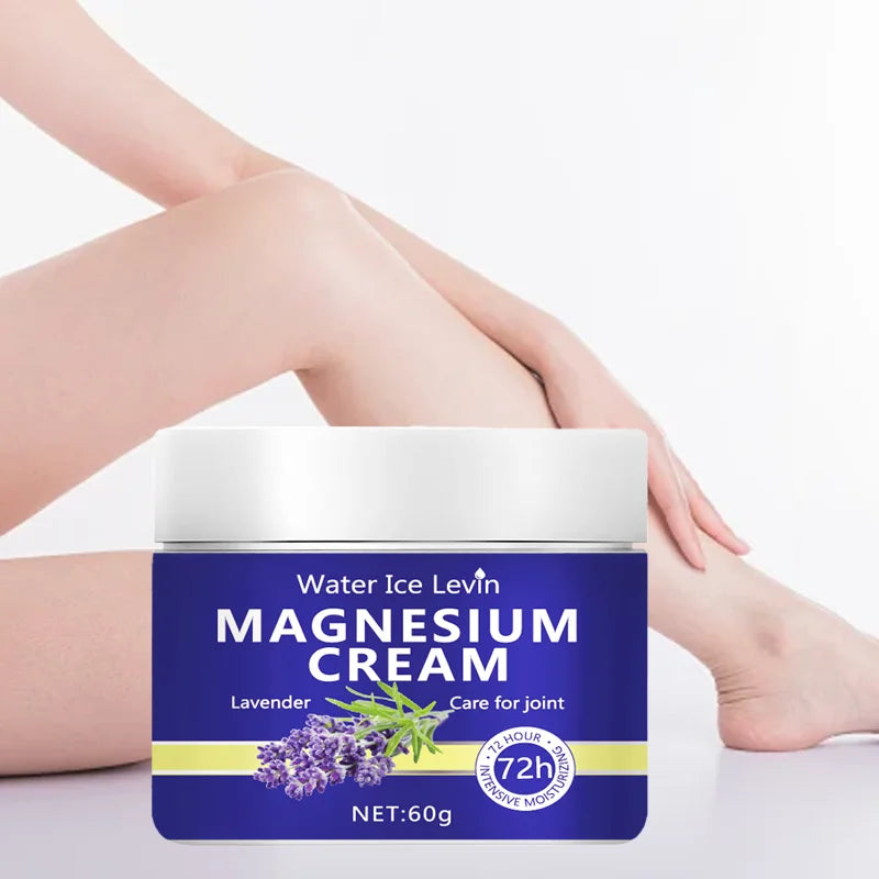 Magnesium Cream with Lavender & Bee Venom, 72H Intensive Moisturize, Nourishes Joints & Skin for Elastic, Smooth Complexion