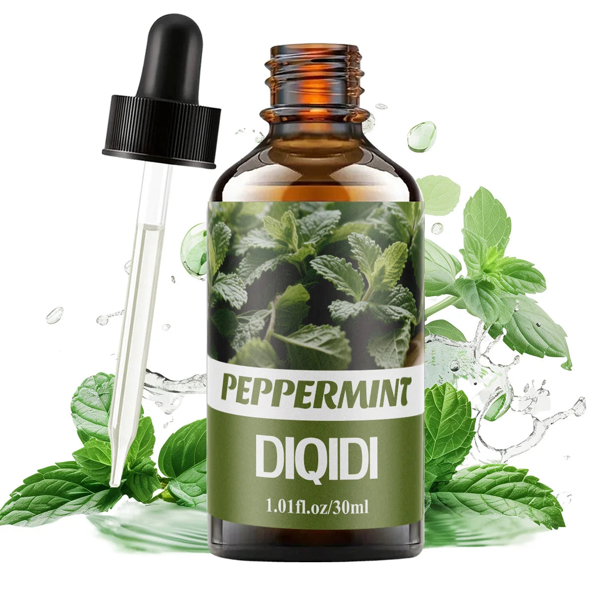 Mint essential oil, fragrance oil, plant essential oil, pure oil, hydrating and moisturizing, aromatherapy essential oil. Multif