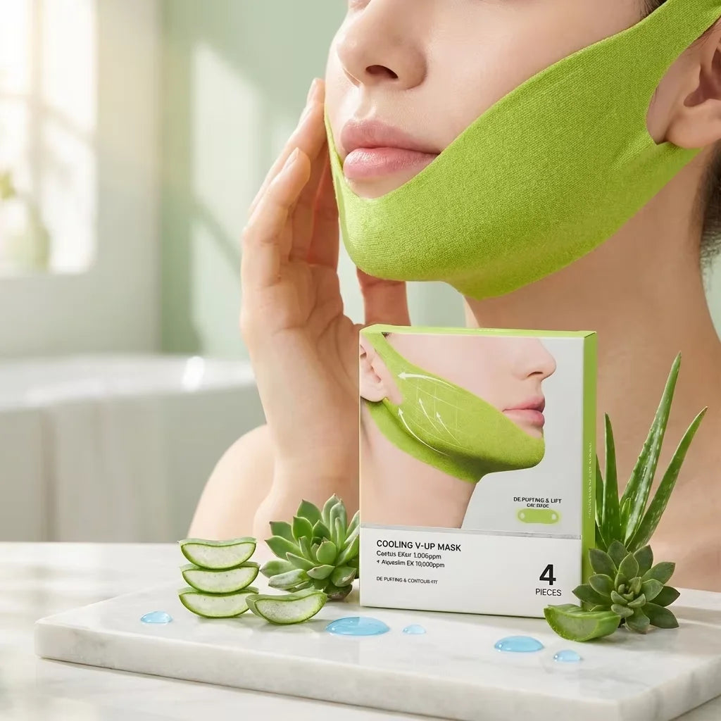 Centella Asiatica Face Lifting Mask Lift Facial Contour Tighten Skin Firm Cheek Enhance Firmness Easy Apply Face Shaping Bandage