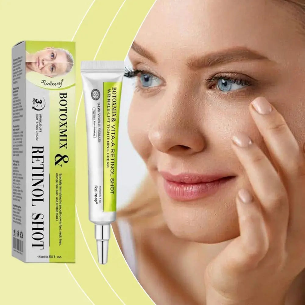 Anti-Aging Retinol Night Cream - Firming Brightening Face Moisturizer, Deep Hydration, Wrinkle Smoothing for Dry Sensitive Skin