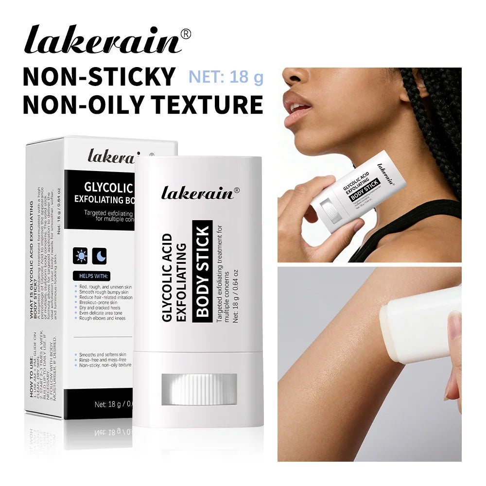Glycolic Acid Exfoliating Body Stick Smooth Soften Rough Bumpy Skin Deep Hydration Even Delicate Skin Tone Exfoliating Stick