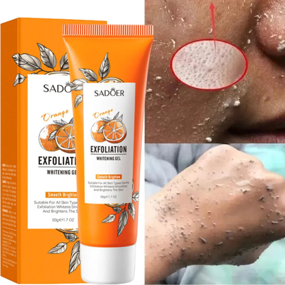 Face Exfoliating Gel Deep Cleansing Pores,Remove Dead Skin Purify Gentle Exfoliate Oil Control Moisturizing Face Scrub Skin Care