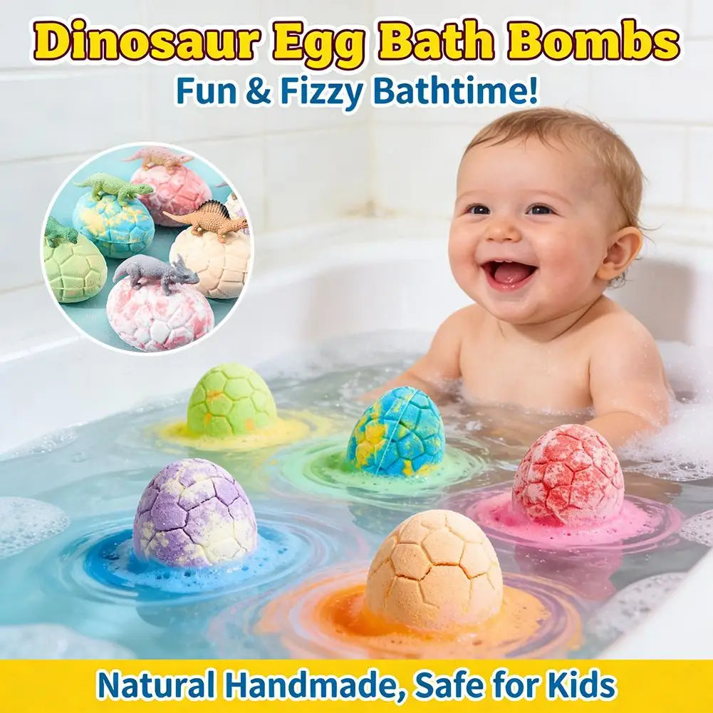 Dinosaur Egg Bath Bomb Essential Oil Bubble Bath Ball Surprise Dinosaur Toy Aromatherapy Moisturizing Spa Body Care For Kids