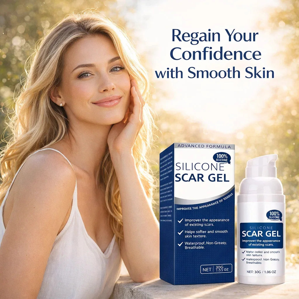 Silicone Scar Gel Advanced Formula 30g Scar Cream for Face Body Acne Scars C Section Stretch Marks Softens Smooths Skin Texture