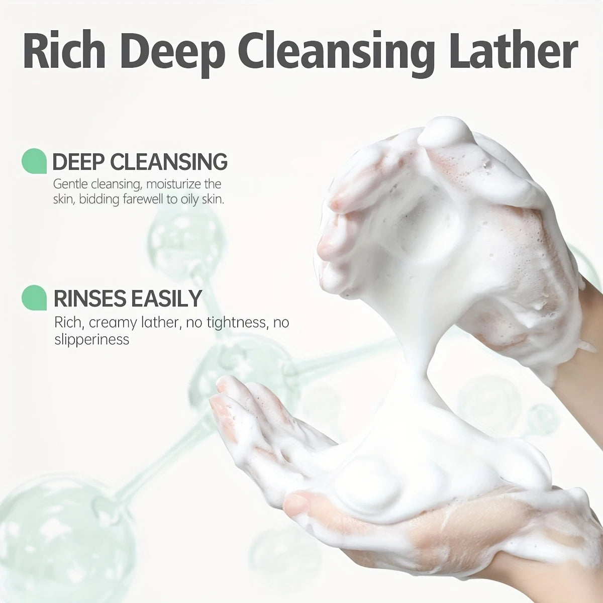 Niacinamide facial cleanser Cleansing Acne Oil Control Blackhead Remover Shrink Pores Remove grease Skin Care
