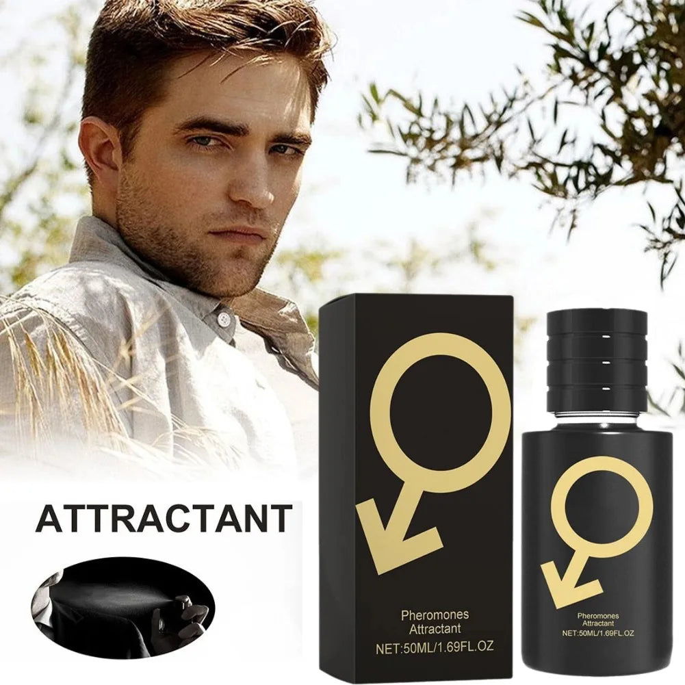 Portable Men's Attraction Fragrance Spray, Long Lasting Attractiveness , Rich Complex Layers, Boost Dating Success Body Spray