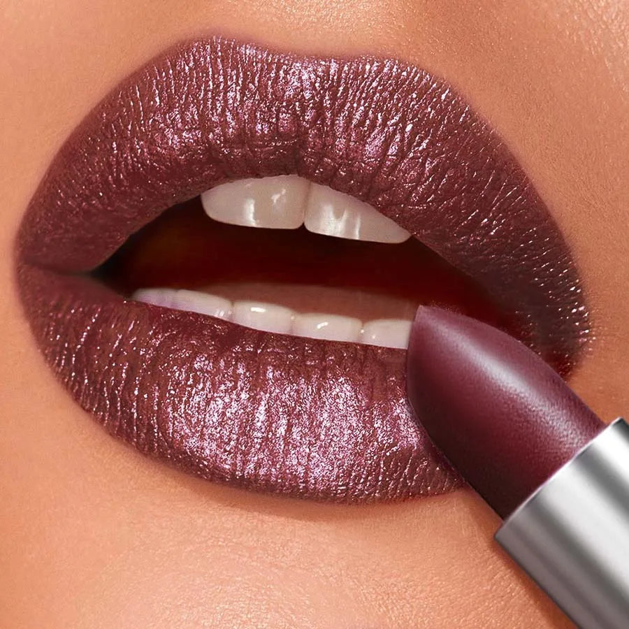 1 PC Red Metallic Lipstick Long Lasting Glitter Waterproof Lip Glaze Moisturize Luminous Liptint Shimmer Shiny Lipgloss Makeup