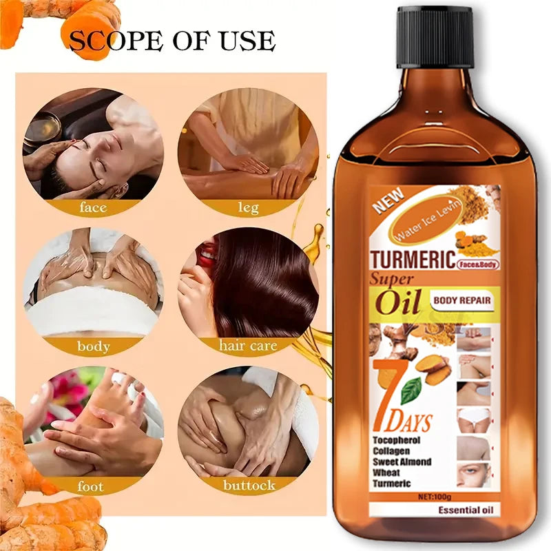 Ginger Essential Oil Massage Oil, Gentle and Non-Greasy, Suitable for All Genders, Contains Camellia Oil and Almond Oil, Perfect for Massage, Bathing, Body and Hair Care