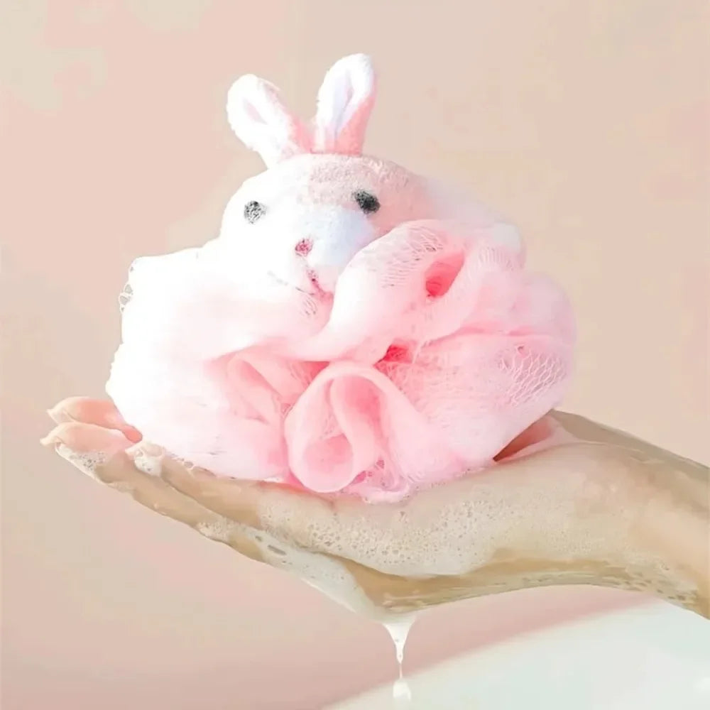1pc Bath Sponges Exfoliating Animal Shape Bath Balls Mesh Loofah Animal Bath Sponge Wisp for Body Scrubber Shower Mesh Balls HOT