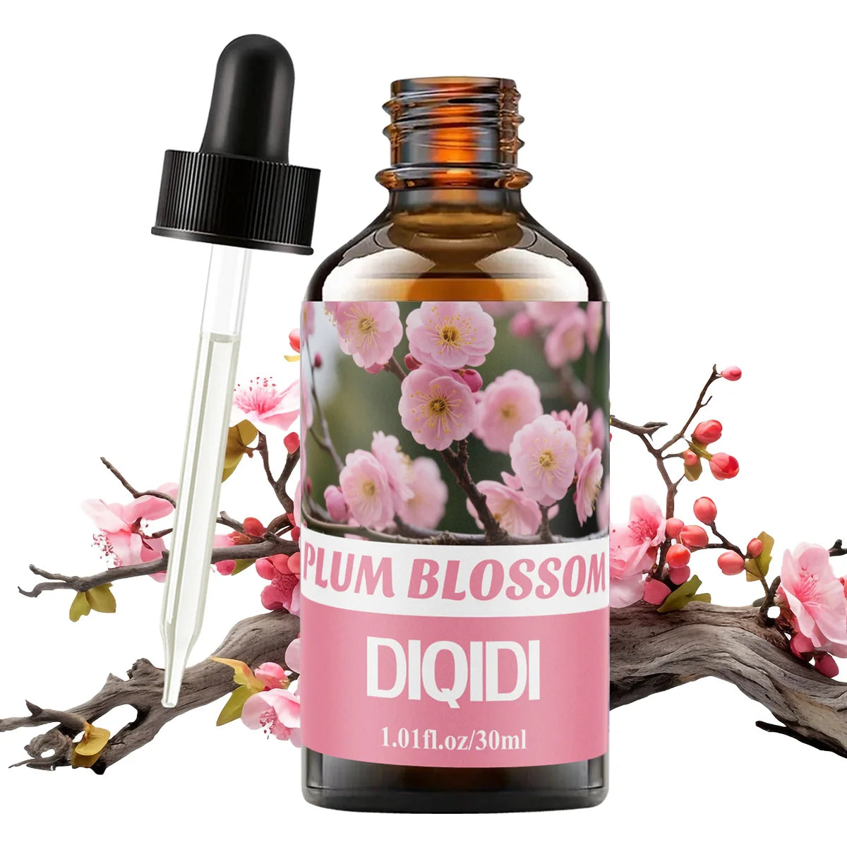 Plum essential oil, long-lasting floral fragrance, skin care, bathing, spa, fragrance oil, diffuser, humidifier, home aroma