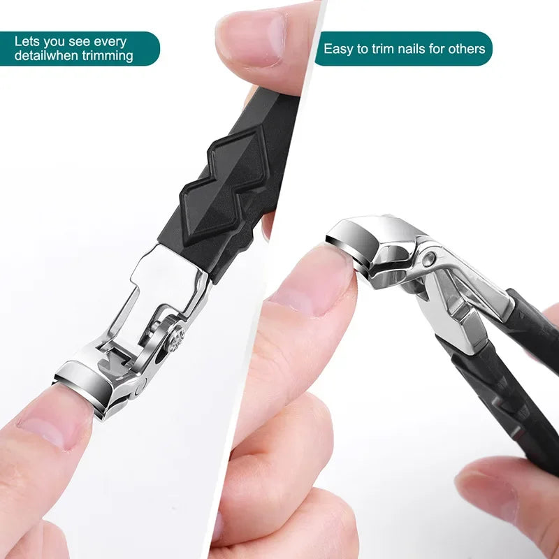 New Anti-Splash Toe Nail Clippers Large Thick Hard Special Nail Clippers Diagonal Pliers Nail Scissors Household Manicure Tools