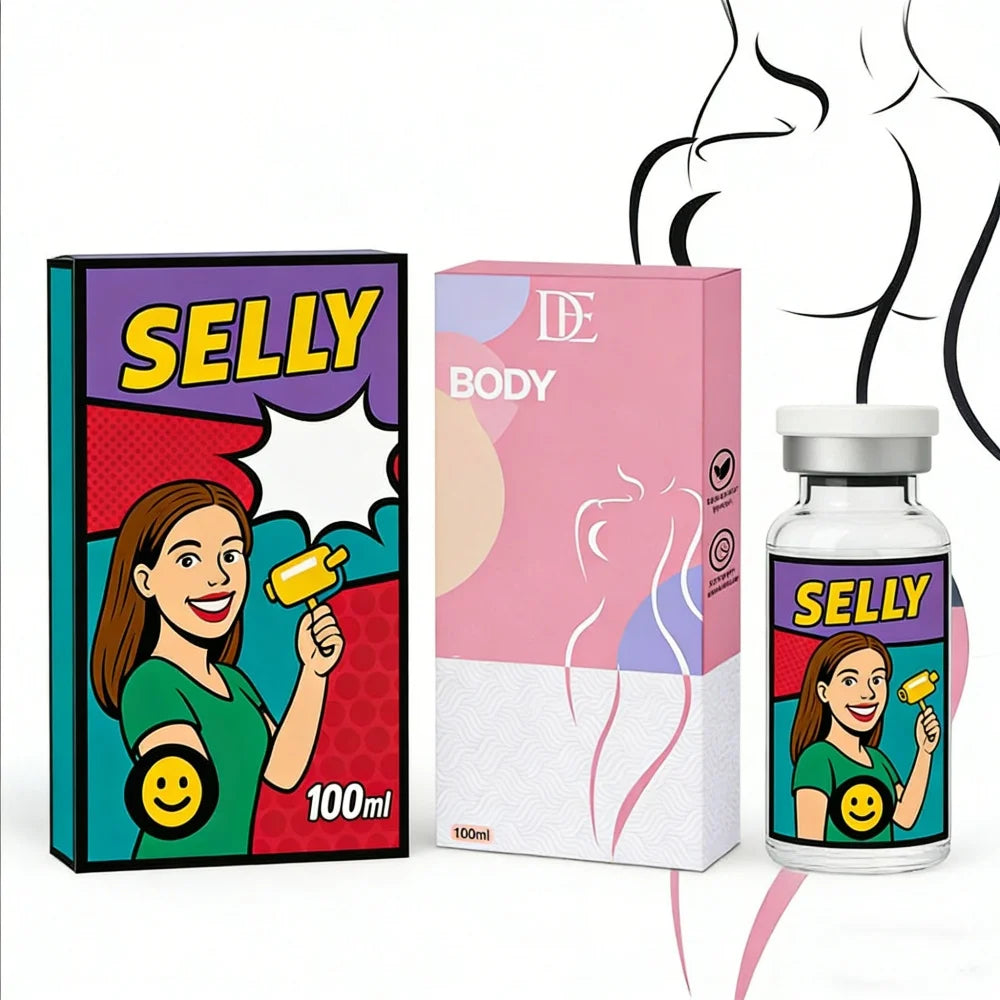 Selly 10/100ml HYALURONIC ACID BODY HA GEL BODY Plump Bottle Bag 24mg/1ml