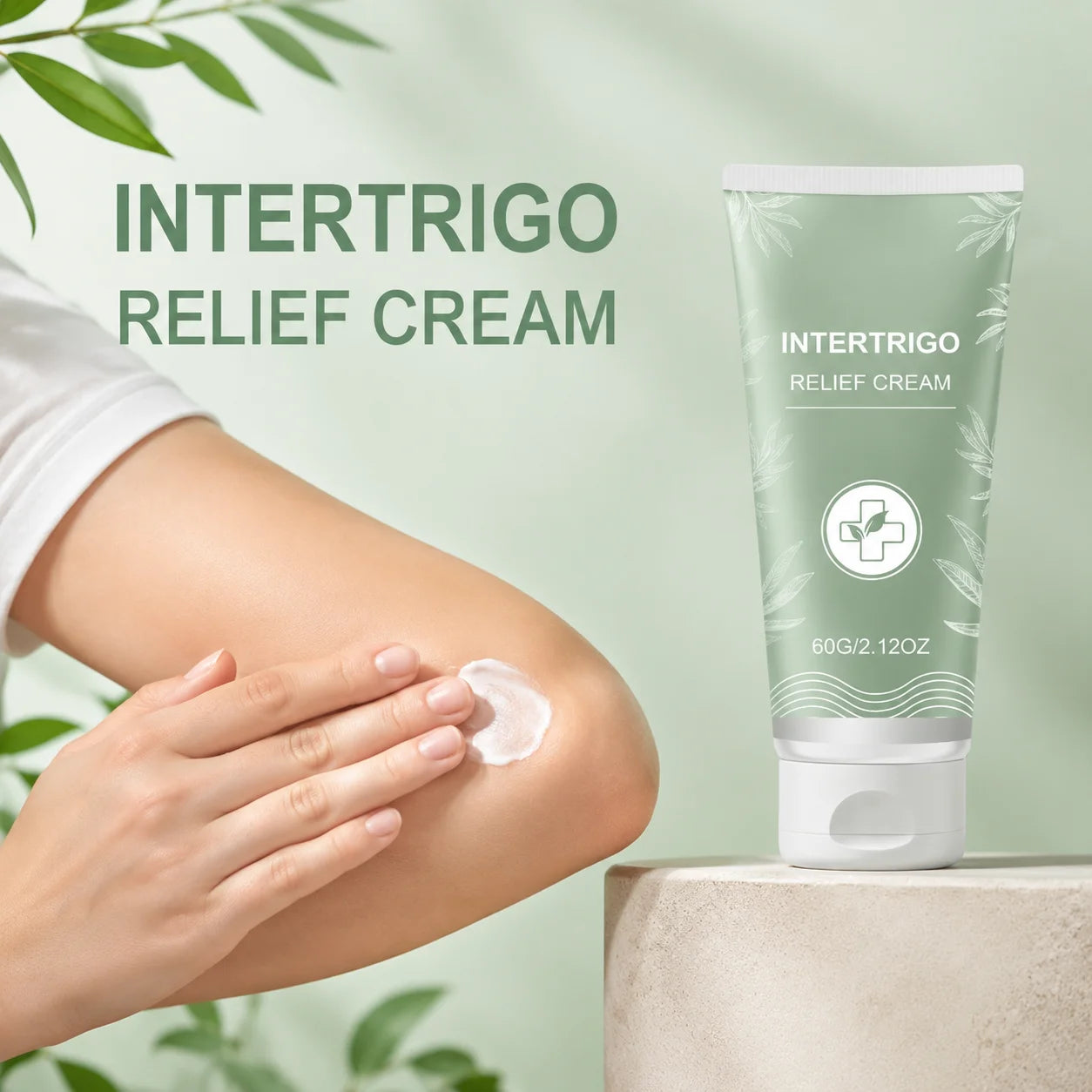 Intertrigo Relief Cream Soothing Skin Fold Redness Reduce Inner Thigh Underarm Friction Daily Body Care Skin Fold Barrier Cream