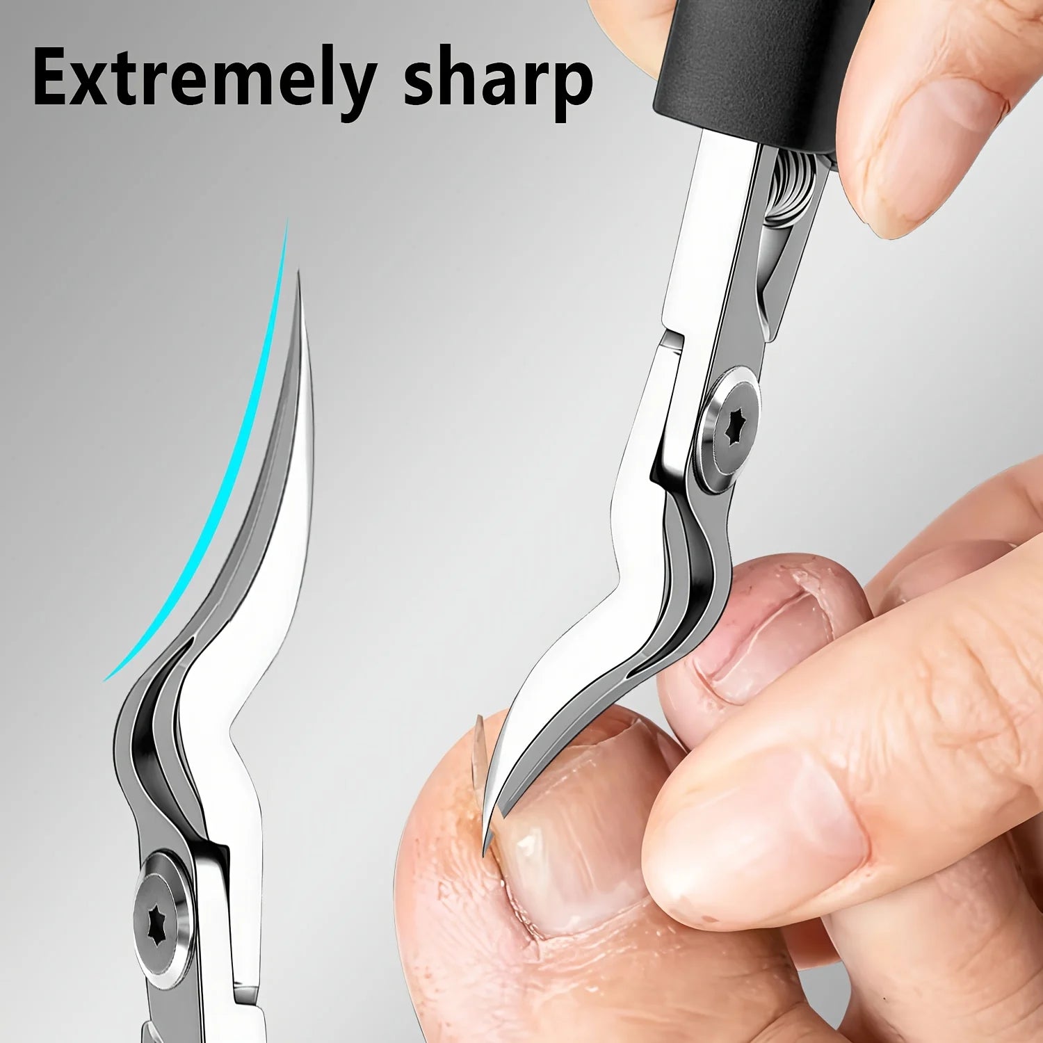 1/7pcs Heavy-Duty Professional Stainless Steel Toenail & Fingernail Care Kit Suitable for Complete Pedicure with Nail Clippers