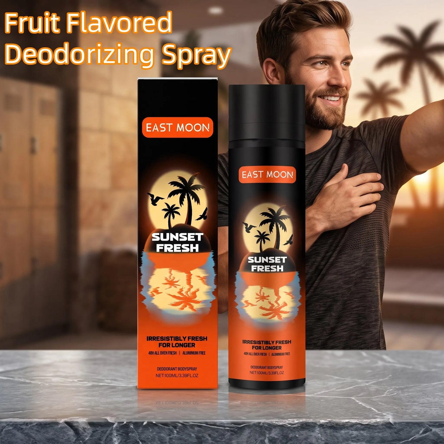 Fruity Deodorant Spray Sweat Eliminator Remove Underarm Odor Keep All Day Refresh Long Lasting Citrus Fragrance Body Deodorant