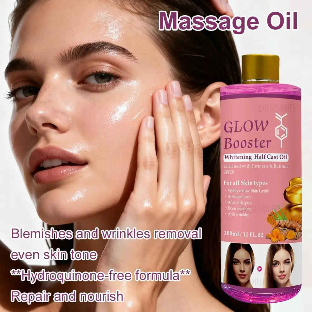 300ml Alpha Arbutin And Kojic Acid Brighten Serum Face & Body Moisturizer Nourishing Brighten Body Oil Body Face Skin Care