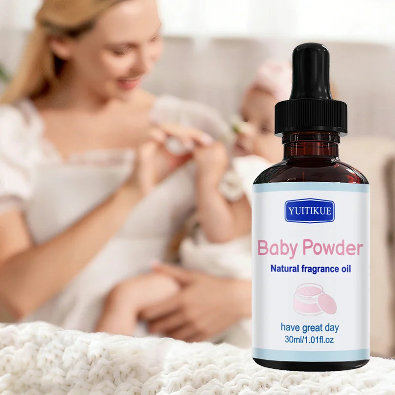 YUITIKUE Baby Powder Natural Fragrance Oil | Gentle Fresh Scent | For Daily Aromatherapy & Skin Care 30ml