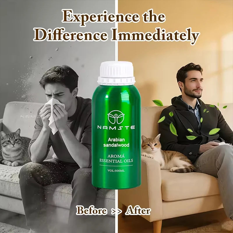 NAMSTE 500ML Essential Oil Pure Natural Automatic Air Freshener Oil Diffuser Essential Oils Fragrance for Bedroom Mall Apartment