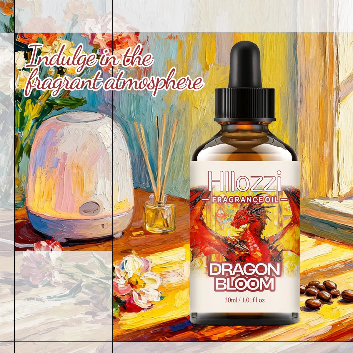 DRAGON BLOOM FRAGRANCE OIL Suitable for all parts of the body, face, and hair, for both men and women